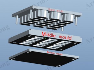 Brake pad mold